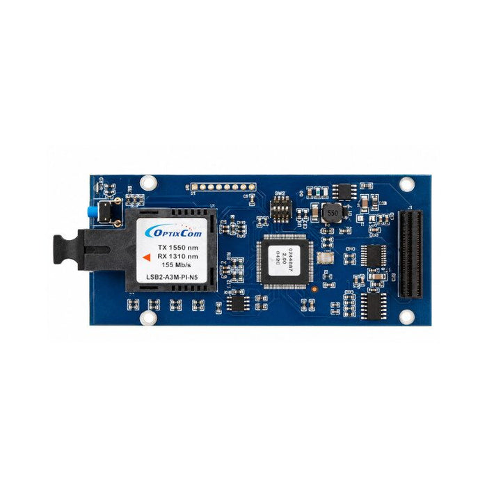 Left port, single-mode 4120 duplex fiber media card - 4100-6301