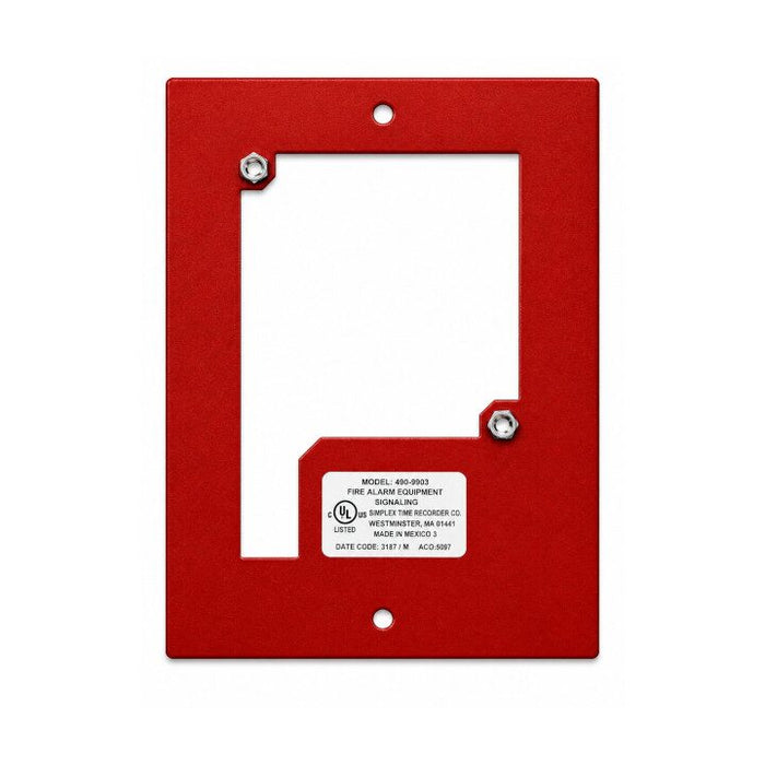 Mounting Box, Red for TrueAlert Non-Addressable Speakers - 4905-9903