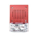 TrueAlert Multi-Candela Horn/Strobe, Ceiling-Mount, High-Candela 135/177/185cd, Red, "FIRE" - 4906-9140