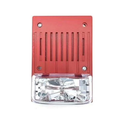 TrueAlert Multi-Candela Horn/Strobe, Ceiling-Mount, 15/30/75/110cd, Red, "FIRE" - 4906-9228